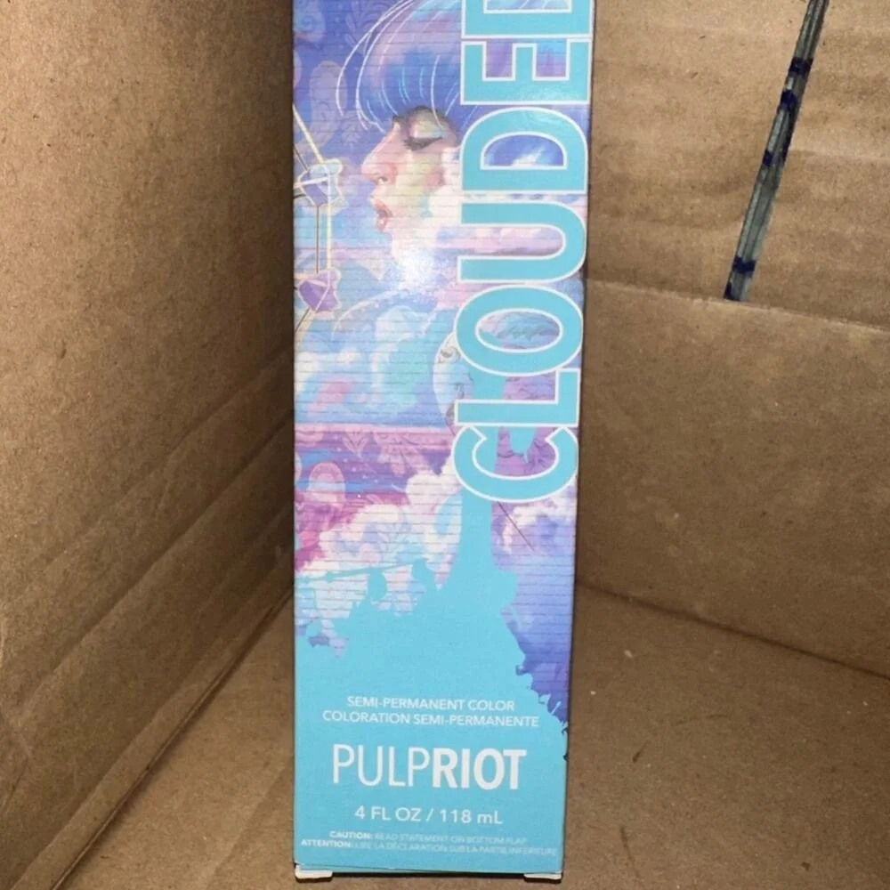 Pulp Riot Clouded Semi-Permanent Hair Color 4oz Blue Periwinkle Professional Dye